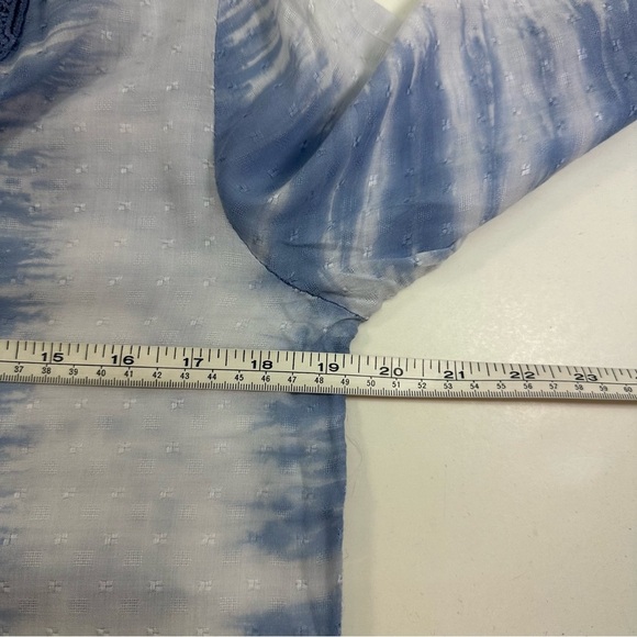 NWT Blue Island Cover Up Women’s Small Beach Dress White Blue Eyelet Crepe Swim - Picture 5 of 8